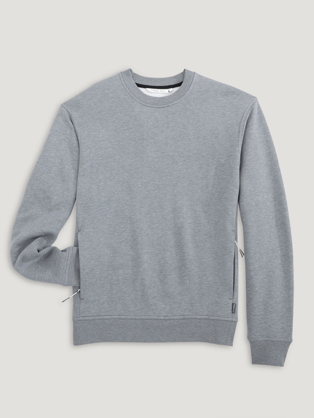 NEW🗻Free Fly Men's Bamboo Northcoast Fleece Crew Pullover Heather grey $118